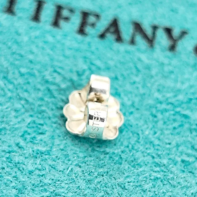 【Tiffany&Co. 蒂芙尼】925純銀-Hardwear 大圓珠墜飾針式耳環