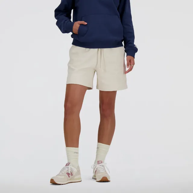 【NEW BALANCE】NB 短褲 女款 運動褲 美規 杏 WS41508LIN(L887)