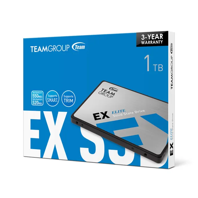 【TEAM 十銓】EX2 1TB 2.5吋 SATAIII SSD 固態硬碟