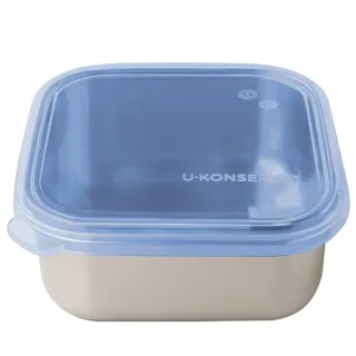 【美國優康 U-Konserve】通過 LFGB 食品安全等級認證 / CPSIA 檢驗不鏽鋼便當盒 450ml_宇宙藍(UKS008)