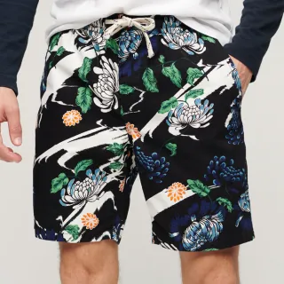 【Superdry】男裝 休閒短褲 Bermuda Short(黑)