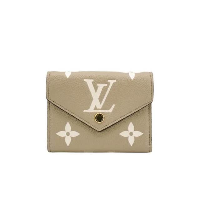 【Louis Vuitton 路易威登】Victorine 粒面壓花牛皮三折短夾(M81861-斑鳩灰)