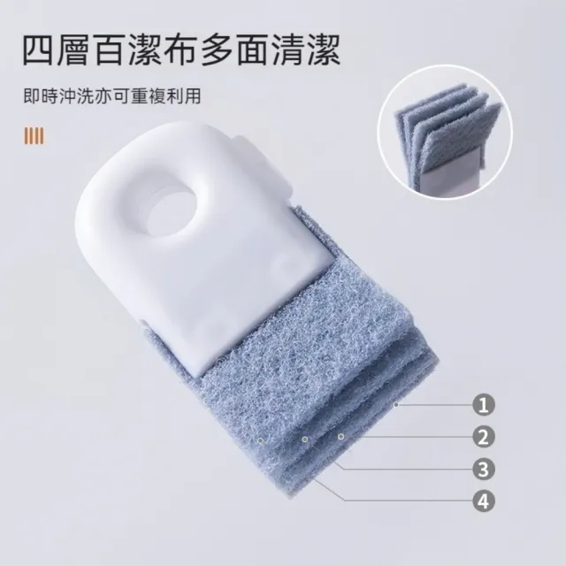 【Dagebeno荷生活】家用多功能乾濕兩用縫隙刷 可懸掛窗戶凹槽強力去汙清潔刷(2入)