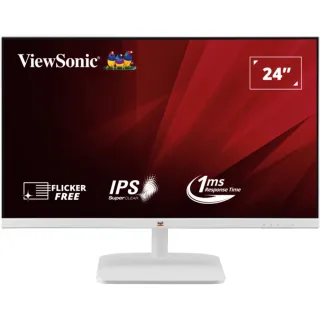 【ViewSonic 優派】S+ ◆箱損福利品◆ VA2432-H-W 24型 白色薄邊框螢幕(FHD/IPS/100Hz/HDMI+VGA)