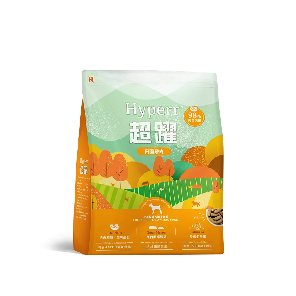 【Hyperr 超躍】雞肉60g 狗狗 凍乾生食餐(常溫保存/寵物食品/狗食品/冷凍乾燥/狗主食/狗飼料)