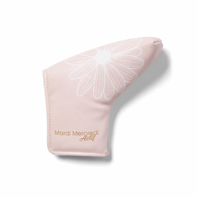 MARDI MERCREDI L型推桿套 粉色 經典小雛菊 高爾夫球系列 BLADE PUTTER COVER DUO FLOWERS