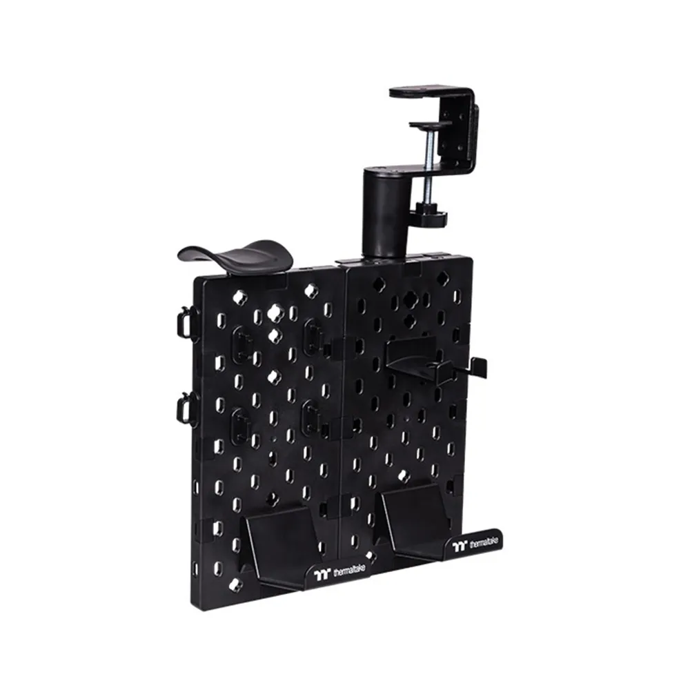 【Thermaltake 曜越】夾桌式拼接收納立架-小 DIY 25.6X25公分(GEA-GDP-DPSBLK-01)