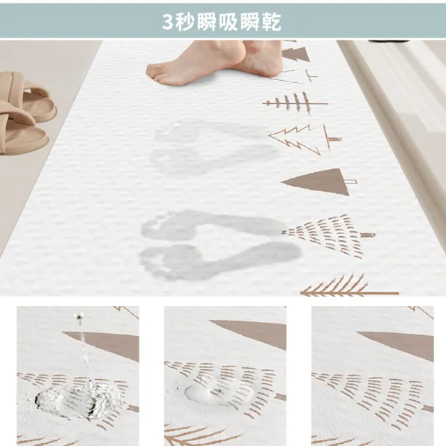 【半島良品】任選1-2組-真正吸水防油污防滑5.0黑科技軟式皮革地墊(瞬吸瞬乾防滑 多款任選 台灣設計印刷)
