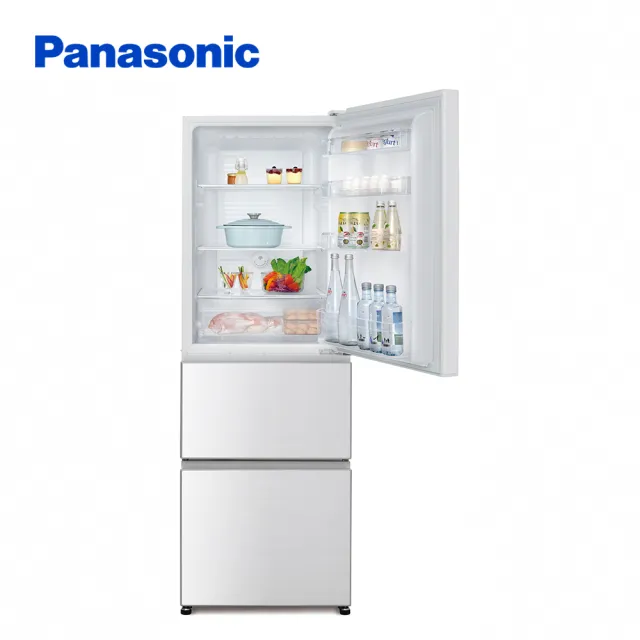 【Panasonic 國際牌】385公升新一級能源效率三門變頻冰箱-晶鑽白(NR-C384HV-W1)