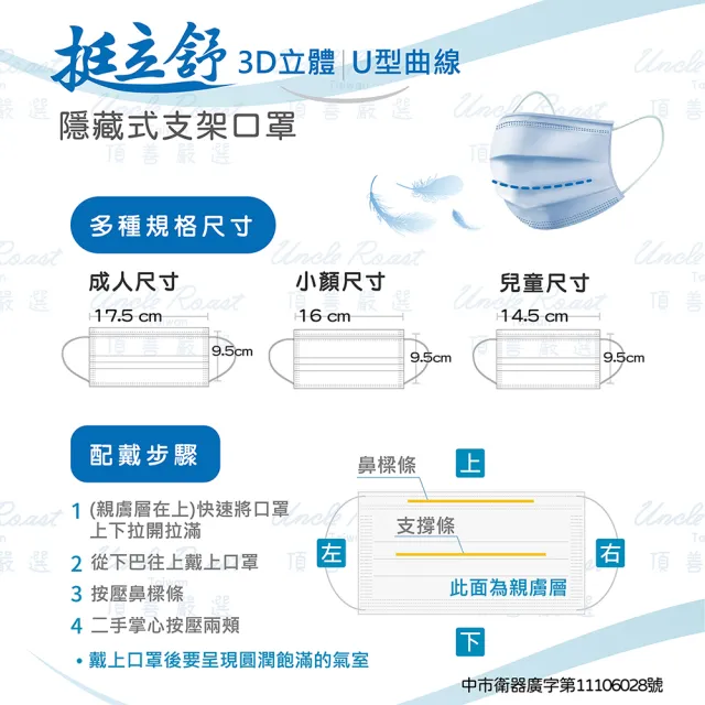 【頂善嚴選】挺立舒支撐型 成人醫療口罩30入/盒(鵝黃/粉紫)