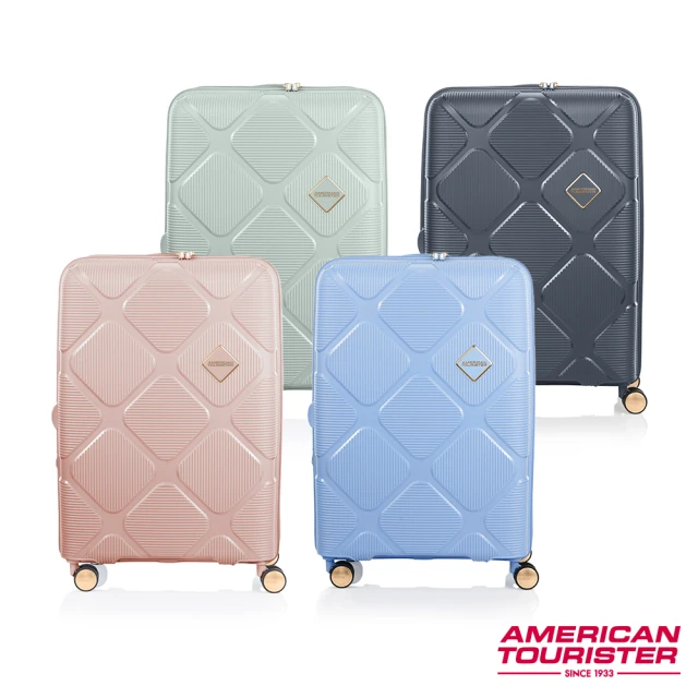 【AMERICAN TOURISTER 美國旅行者】25吋 Instagon 防盜拉鍊可擴充PP避震輪行李箱(多色可選)