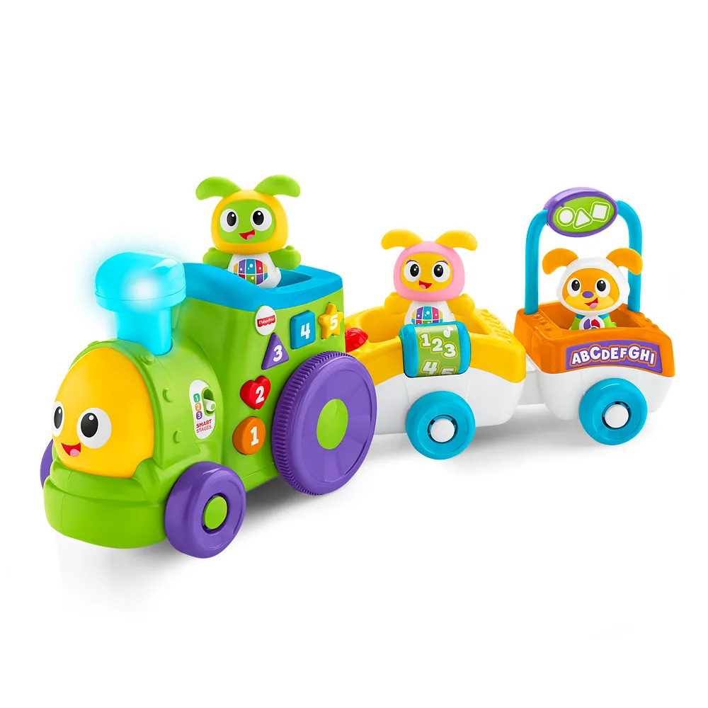 【Fisher price 費雪】小貝貝學習火車(玩具車/學習車/角色扮演/英文學習)