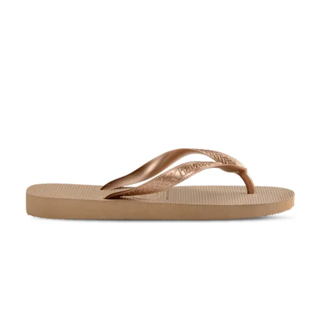 【havaianas 哈瓦仕】Slim Flatform 女鞋 香檳金色 厚底 增高 夾腳拖 拖鞋 4144537-0570W