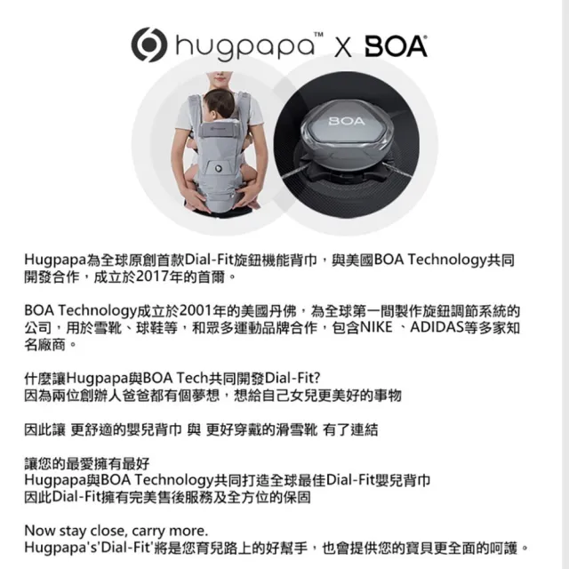 【hugpapa】2024紅點設計獎 DIAL-FIT PRO 韓國嬰兒透氣減壓背帶 新生兒腰凳背巾/揹巾(新色 「燕麥奶」)