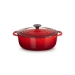 【Le Creuset】BIS琺瑯鑄鐵鍋圓鍋 22cm 薰衣草/藍色迷霧/棉花白/櫻桃紅(2.6L淺鍋 多色選一)