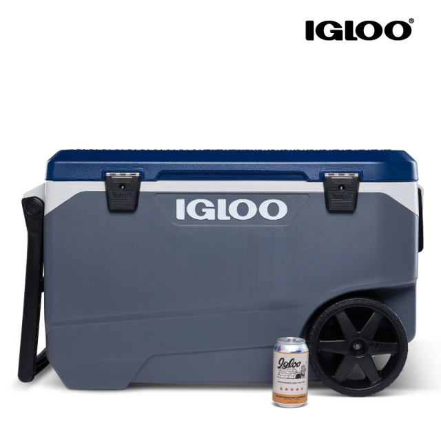 IGLOO MAXCOLD 系列五日鮮 90QT 拉桿冰桶 34547(保鮮 保冷 露營 戶外 保冰 冰桶)