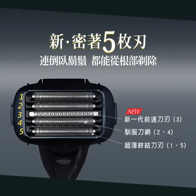 【Panasonic 國際牌】日本製五刀頭全機水洗電鬍刀(ES-LV67-K)