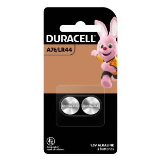 【DURACELL】金頂鹼性電池LR44 1.5伏特  2入裝(電力更強 耐力更久)