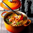 【Le Creuset】典藏琺瑯鑄鐵鍋圓鍋 24cm(蛋白霜-鋼頭-內鍋白)