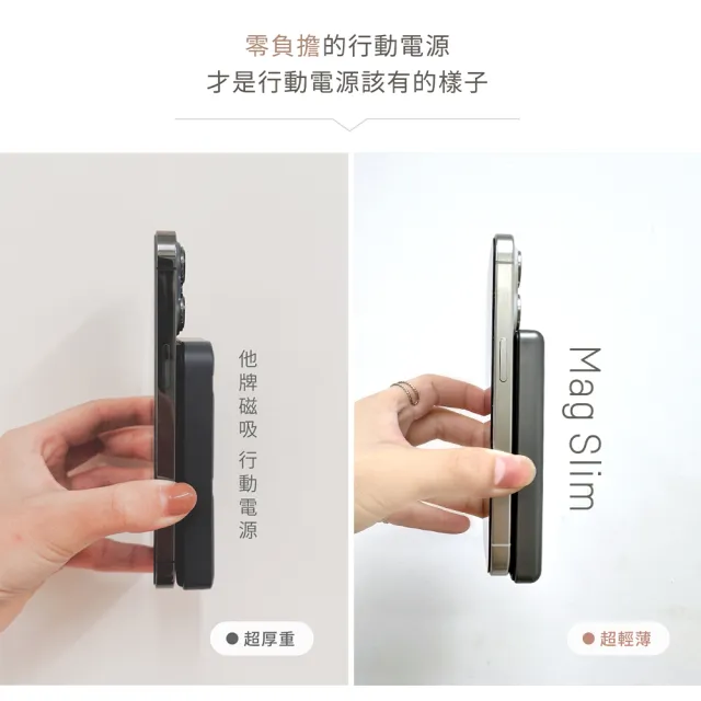 【Photofast】MAGSLIM 10000mAh 超薄磁吸無線充行動電源(Mag Slim/Magsafe)