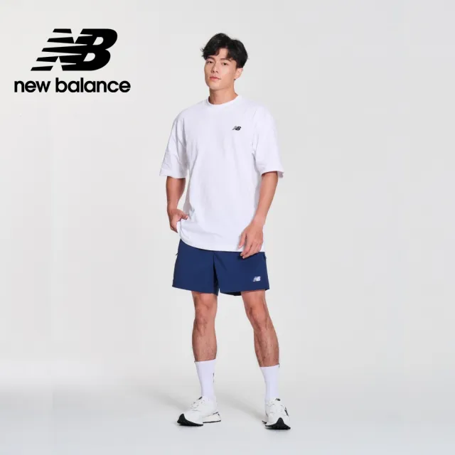 【NEW BALANCE】NB 吸濕排汗短褲_MS41234NNY_男性_藍色(美版 版型偏大)