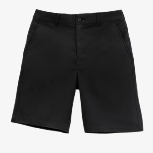 【Arnold Palmer 雨傘】女裝-輕薄透氣酷絲棉休閒短褲(黑色)