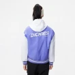 【Dickies】女款淺紫色撞色拼接胸前老虎圖案徽章休閒夾克｜DK010804D05