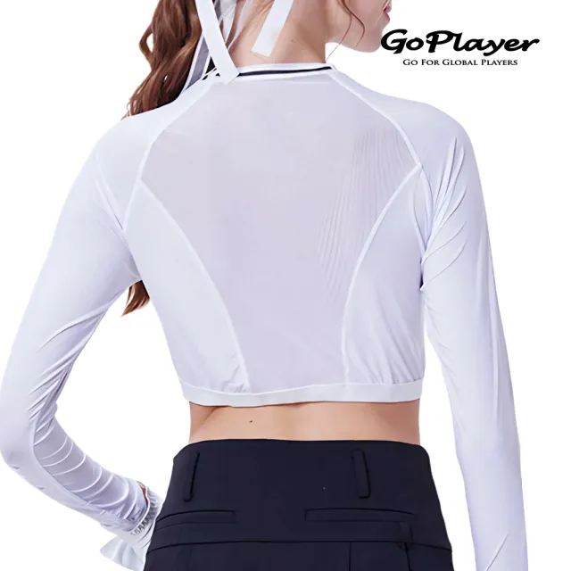 【GoPlayer】女抗UV半身防曬衣(高爾夫防曬打底衣 冰絲涼感抗UV半身內搭衣 防曬袖套)