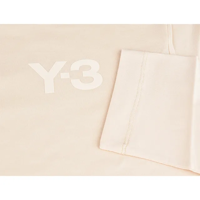 【Y-3 山本耀司】Y-3 Classic字母LOGO長袖純棉T恤(男款/亞麻黃)