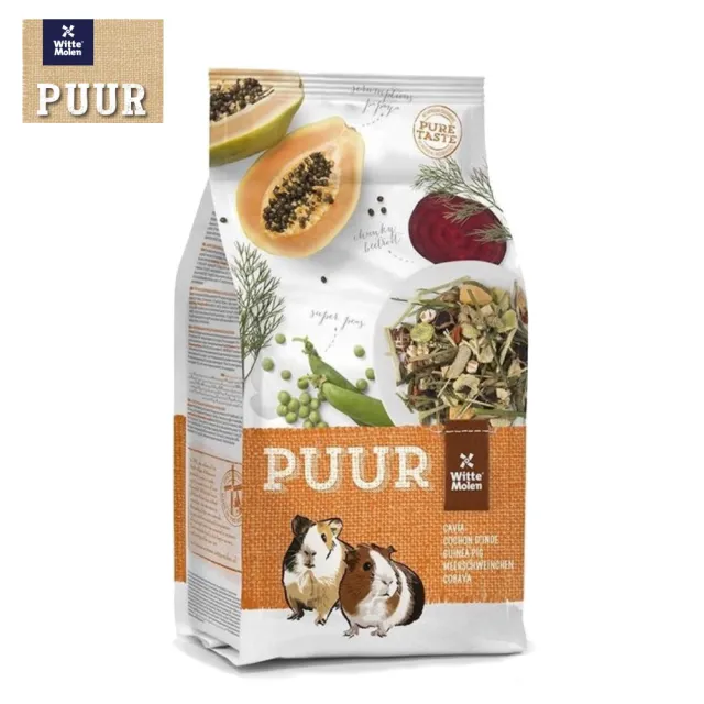 【荷蘭偉特PUUR】純天然天竺鼠飼料 2.5kg*2包組