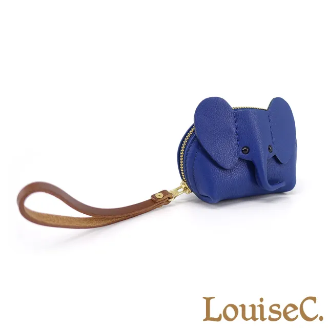 【LouiseC.】Tree House 牛皮大象造型手腕帶鑰匙零錢包-4色(CC190)