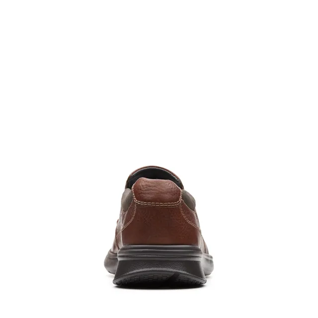 【Clarks】男鞋 Cotrell Free 全皮面寬楦套入式輕量便鞋 休閒鞋(CLM31566C)