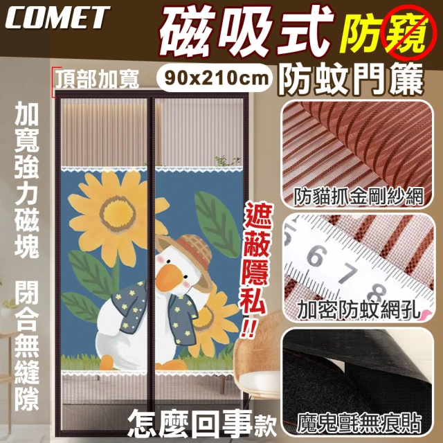 COMET 金剛網加密防蚊防偷窺磁吸門簾-怎麼回事(靜音門簾 免打孔門簾 防蚊門簾 磁釦門簾/YJB010)