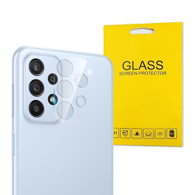 【YANG YI 揚邑】Samsung Galaxy A23/A33/A53 5G 防爆防刮弧邊3D一體包覆 9H鏡頭鋼化玻璃膜保護貼
