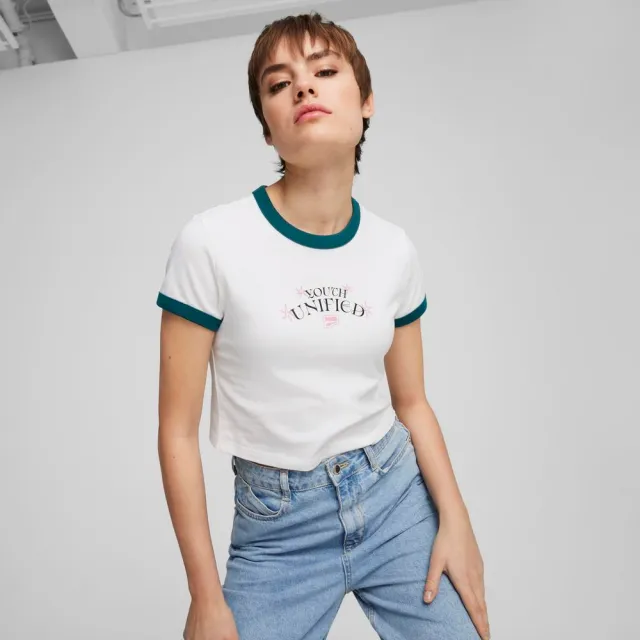 【PUMA官方旗艦】流行系列Downtown寶貝短袖T恤 女性 62665402