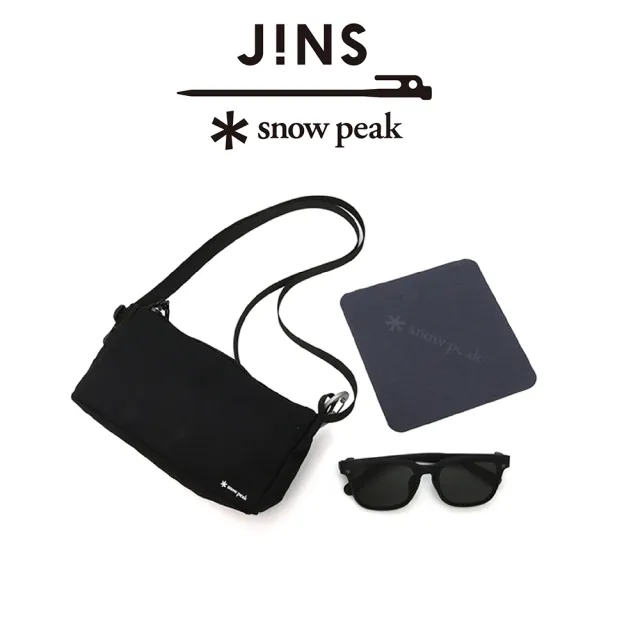 【JINS】x Snow Peak 聯名第3彈 磁吸式兩用SWITCH眼鏡 黑色x偏光(URF-23S-015)