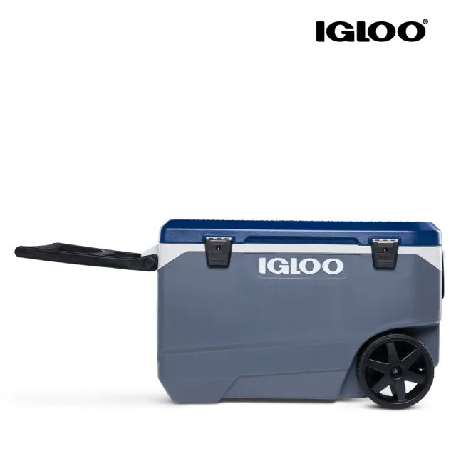 【IGLOO】MAXCOLD 系列五日鮮 90QT 拉桿冰桶 34547(保鮮 保冷 露營 戶外 保冰 冰桶)