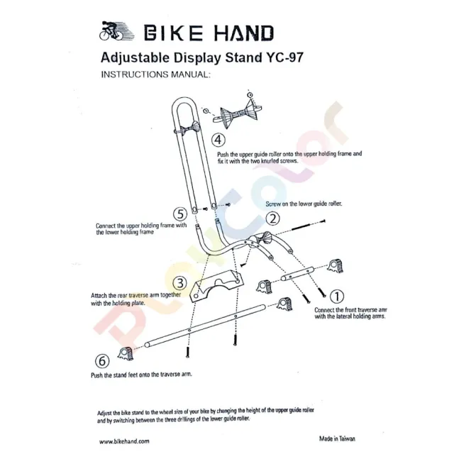 【BIKE HAND】YC-97 L型 落地式 停車架(立車架 置車架 駐車架)