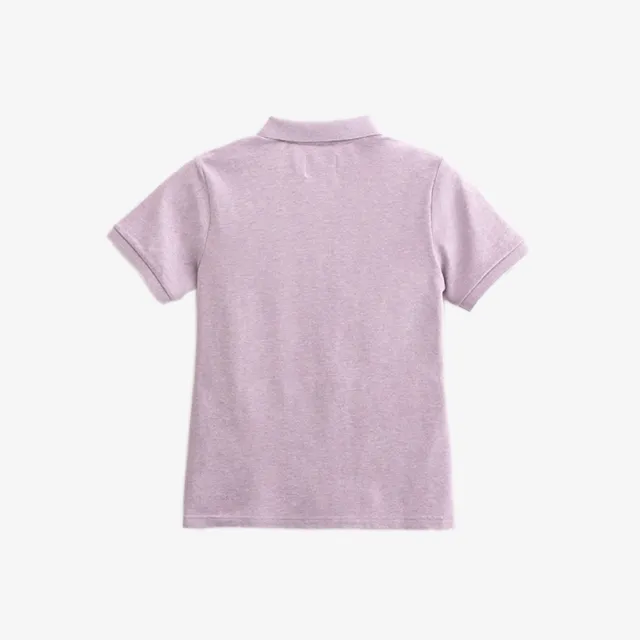 【Arnold Palmer 雨傘】女裝-撞色線條刺繡短袖POLO衫(淡紫色)