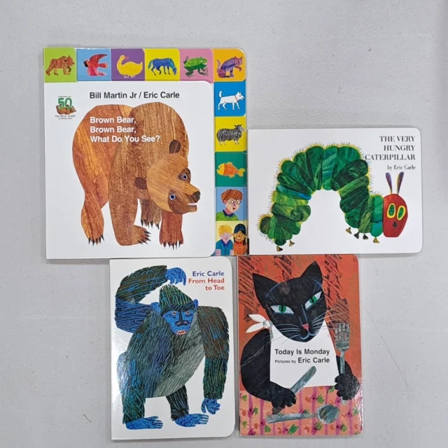 【麥克兒童外文書店】Eric Carle 經典故事集(兒童英文硬頁童書)