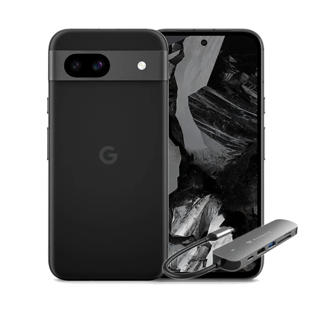 【Google】Pixel 8a 6.1吋 5G(8G/256G/Google Tensor G3/6400萬像素/AI手機)(六合一hub組)