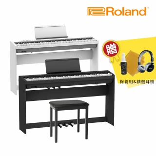 【ROLAND 樂蘭】FP-30X 88鍵 數位電鋼琴 白/黑(耳機/保養組/三踏板/琴架)