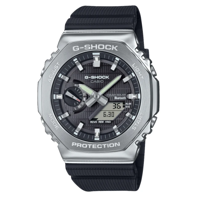 CASIO 卡西歐 G-SHOCK金屬藍芽雙顯錶(GBM-2100-1A)