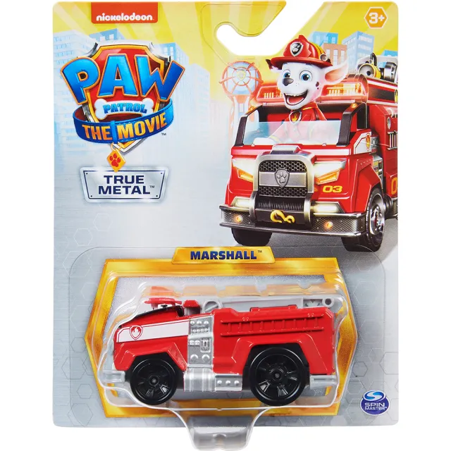 【PAW Patrol 汪汪隊立大功】電影版狗狗英雄造型合金車輛（單輛入）(汪汪隊玩具電影合金車)