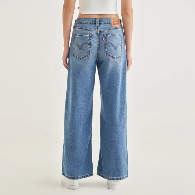 【LEVIS 官方旗艦】94Baggy Wide Leg女款中腰寬鬆直筒丹寧牛仔褲 人氣新品 A5929-0008