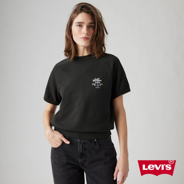 LEVIS 官方旗艦 女款 短袖大學Tee / 美式圖案 / 舒適面料 人氣新品 A7395-0005