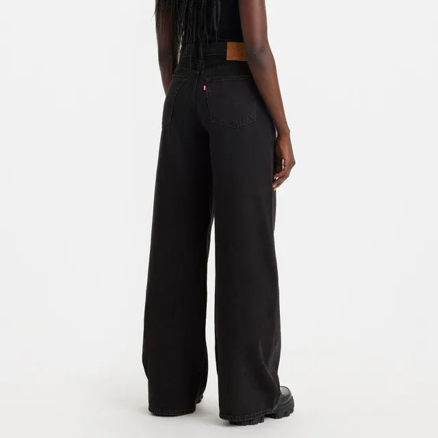 【LEVIS】Baggy Dad Wide Leg女款中腰寬鬆直筒丹寧牛仔褲 熱賣單品 A7455-0000