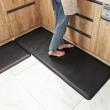 【半島良品】12MM科技氣墊/防油防水減壓皮革廚房地墊75x45cm(多款選 台灣環保印刷 踩屎感地墊)