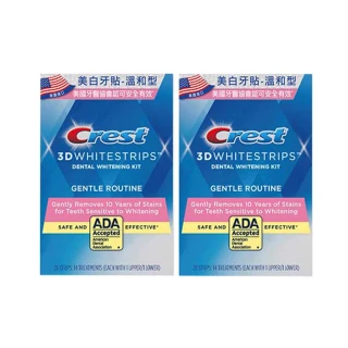 【Crest】3DWhite美白牙貼-溫和型2入組