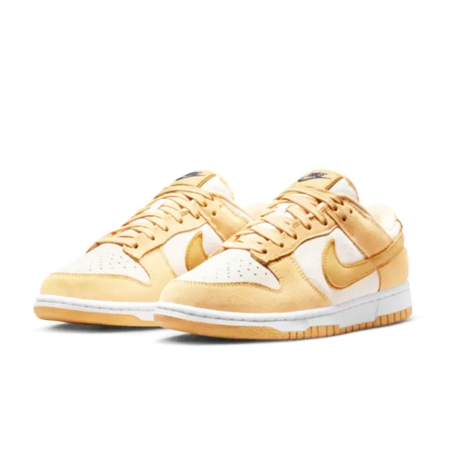 NIKE 耐吉 W Dunk Low Gold Suede 麂皮 布丁狗 女款 黃 DV7411-200